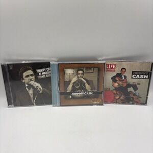 Johnny Cash 3 CD Lot Live Madison Sq Garden Classic Life Unheard Country Sony